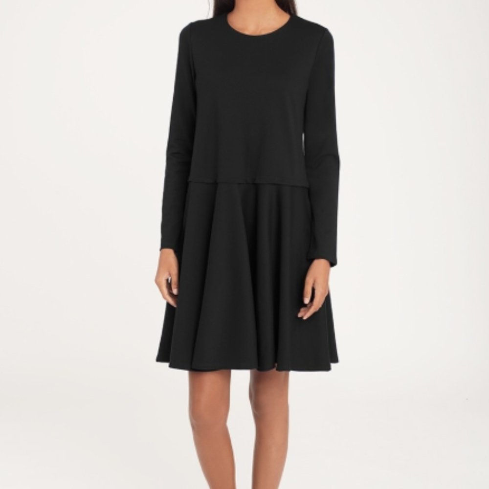 Ponte Long Sleeve Dress